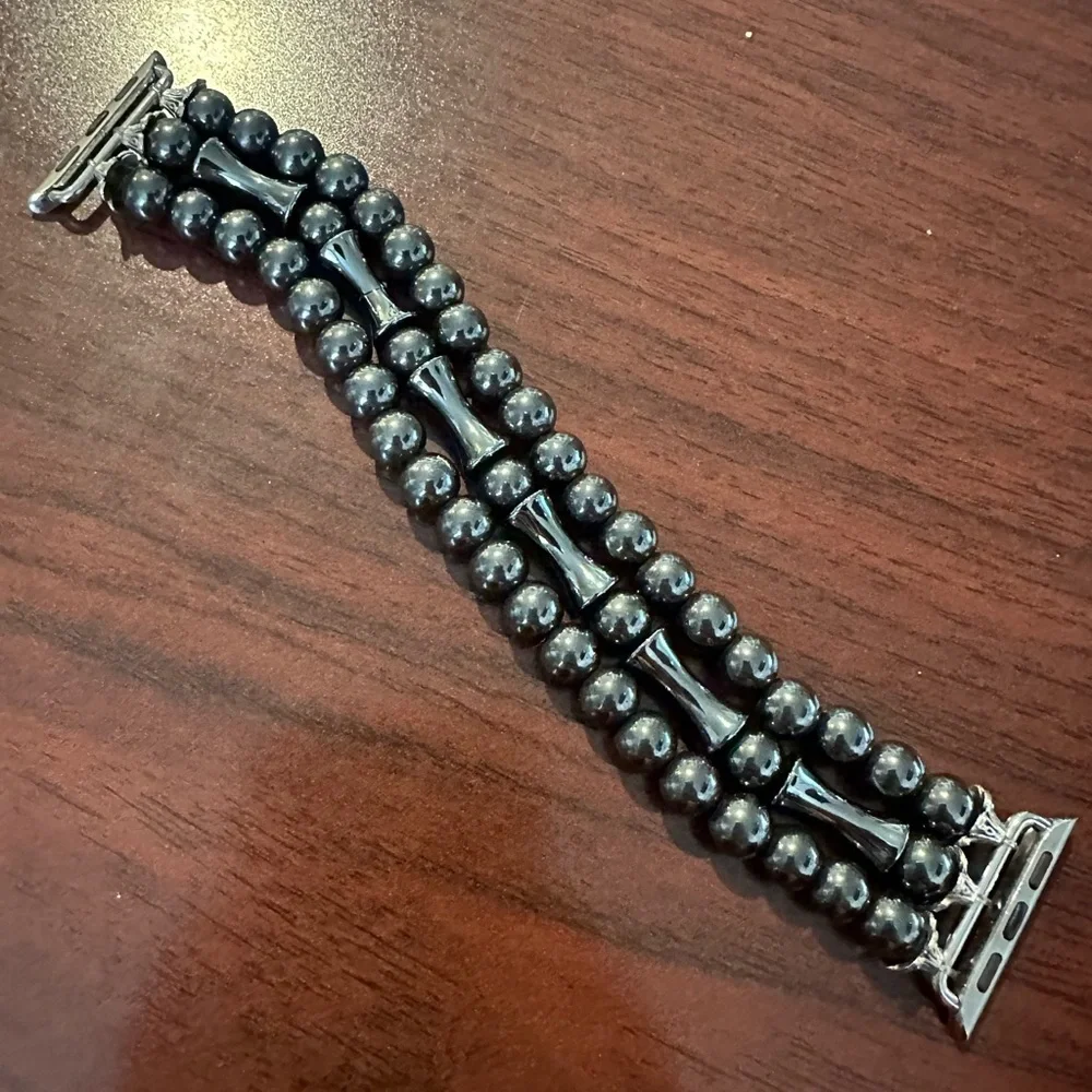 Apple Watch band 40mm stretch magnetic black hematite - Picture 2 of 3